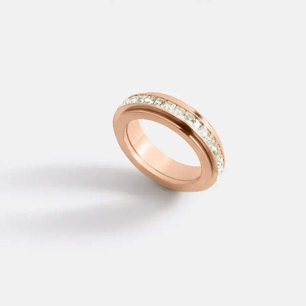 Bague tournante en cristal