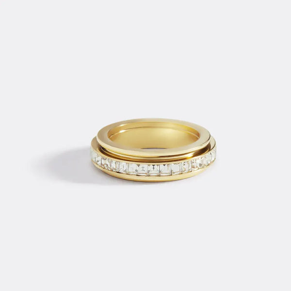 Bague tournante en cristal