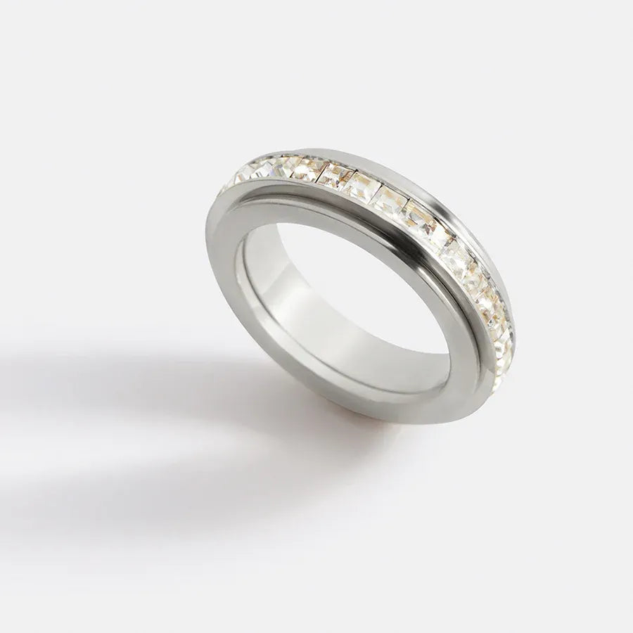 Bague tournante en cristal