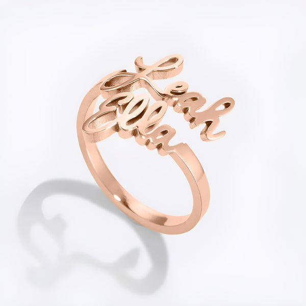 Bague à Double Prénom