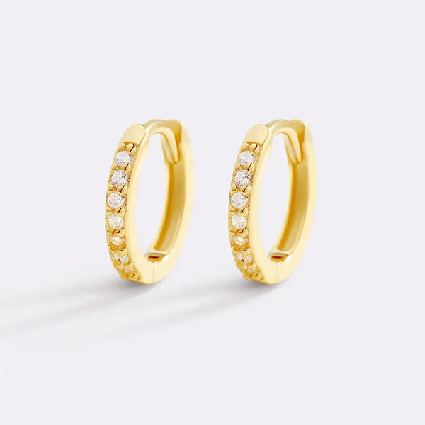 Boucles d'oreilles créoles pavées