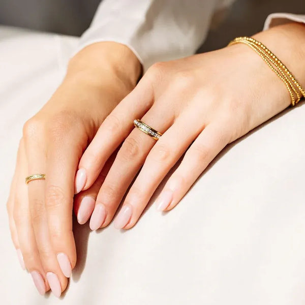 Bague tournante en cristal