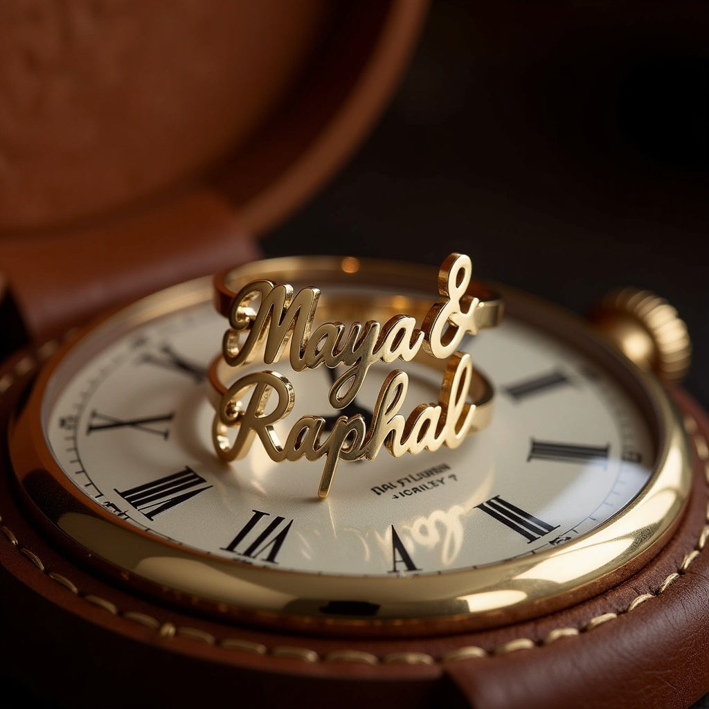Bague à Double Prénom