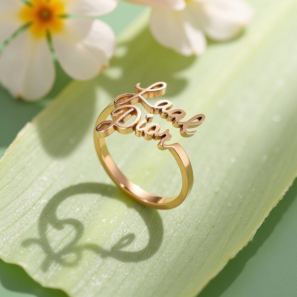 Bague à Double Prénom
